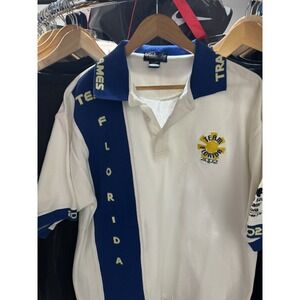 Vintage 2002 Transplant Games Team Florida AOP Textured Polo Shirt Size L
